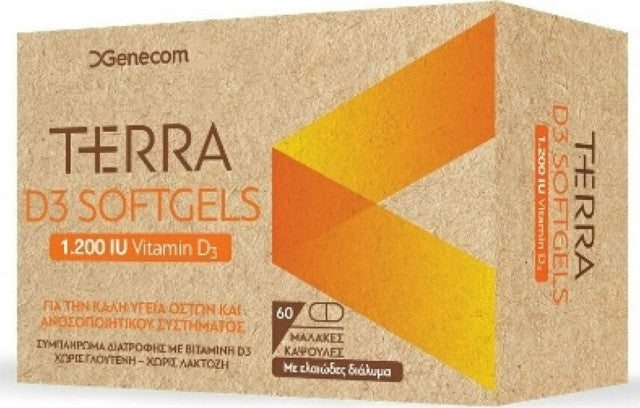 Terra D3 Softgels 1200iu 60caps