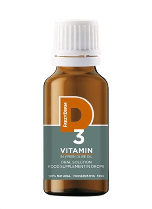 Frezyderm Vitamin D3 Βιταμίνη για Ενίσχυση του Ανοσοποιητικού & την Υγεία των Οστών 200iu 20ml