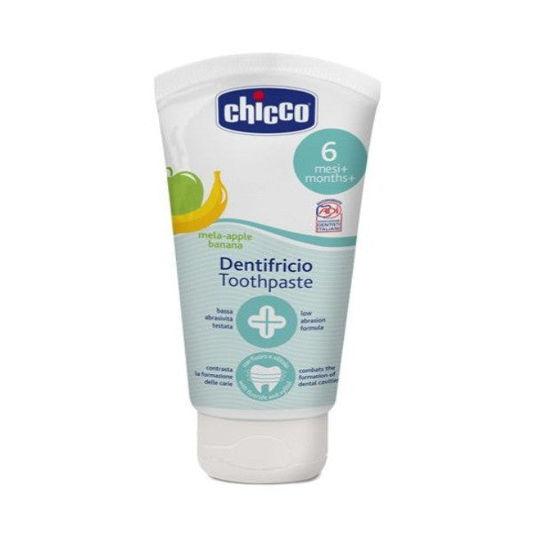 Chicco Οδοντόκρεμα χωρίς Φθόριο με Γεύση Μήλο & Μπανάνα 6-24m 50ml