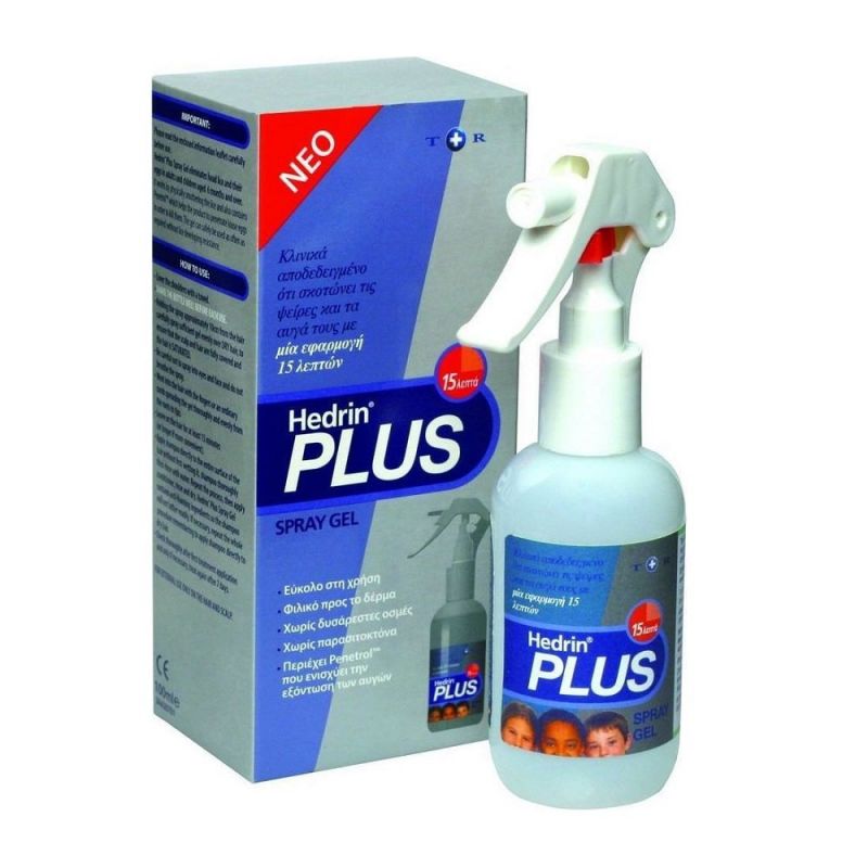 Hedrin Plus, Αντιφθειρικό Spray Gel 100ml