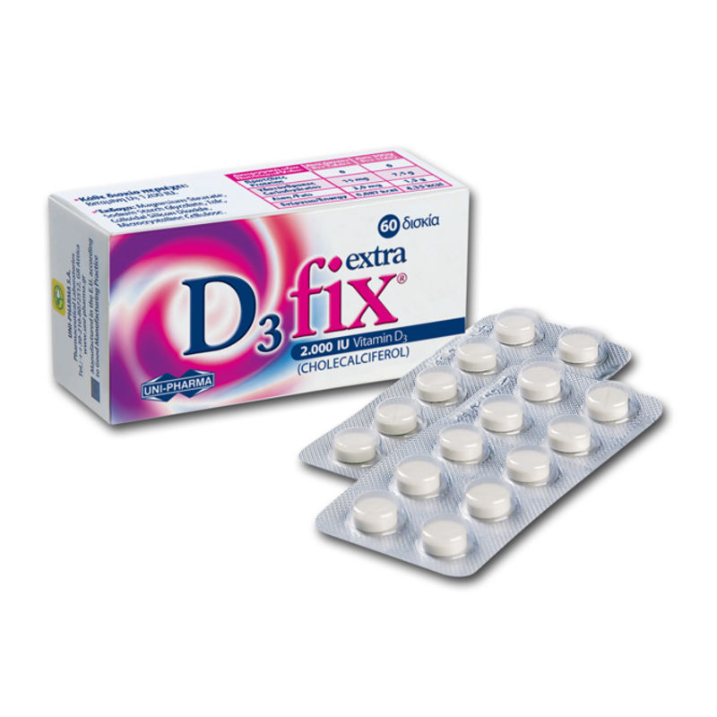 Uni-pharma D3 Fix Extra 2000iu 60tabs