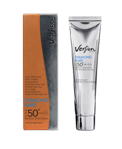 Version Diamond Rare SPF50 60ml Αντηλιακή Κρέμα Προσώπου Πολύ Ισχυρής Προστασίας Με Πούδρα Από Αληθινά Διαμάντια