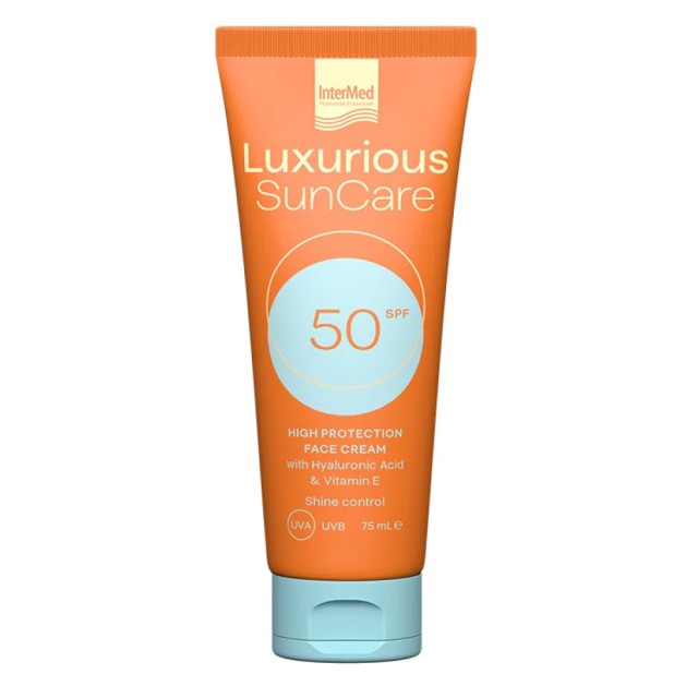 Intermed Luxurious Suncare Αντηλιακή Κρέμα Προσώπου SPF50, 75ml