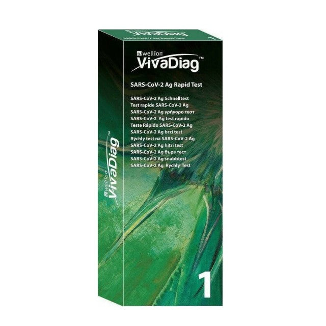 Wellion VivaDiag Sars Cov-2 Ag Rapid Test (Τεστ Ταχείας Ανίχνευσης Αντιγόνου Κορωνοϊού από τη Ρινική/Φαρυγγική Κοιλότητα) 1τμχ