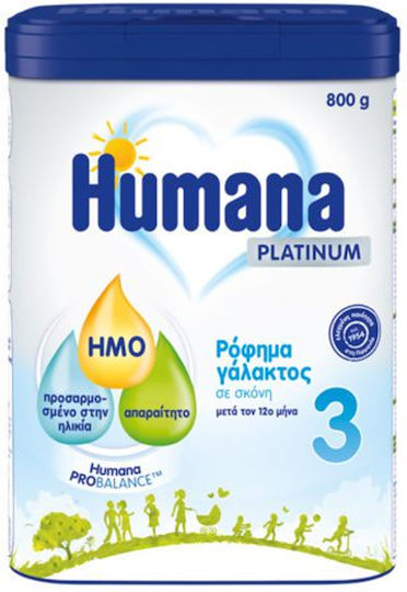 Humana Platinum 3 Γάλα σε Σκόνη για 12m+ 800gr
