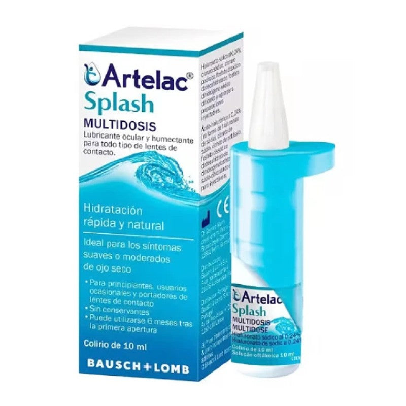 Bausch & Lomb Artelac Splash Λιπαντικές Οφθαλμικές Σταγόνες για Ενυδάτωση, 10ml Bausch & Lomb Δείτε όλα τα προϊόντα Bausch & Lomb