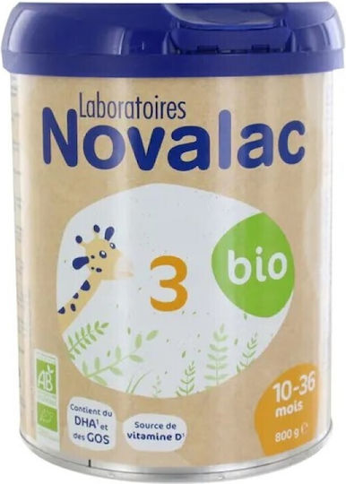 Novalac Bio 3 Βιολογικό Βρεφικό Γάλα Σκόνη 36m+ 800gr