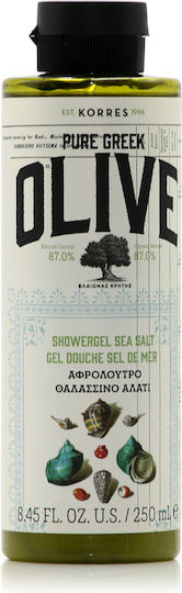 Korres Pure Greek Olive Αφρόλουτρο σε Gel Θαλασσινό Αλάτι 250ml