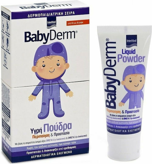 Intermed Babyderm Liquid Powder Προστατευτική Υγρή Πούδρα, 75ml
