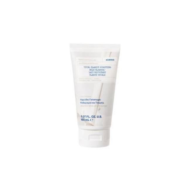 Korres Total Clarity Purifying Milk Cleanse Αφρώδες Γαλάκτωμα Καθαρισμού & Τόνωσης με Γάλα Γαϊδούρας, 150ml