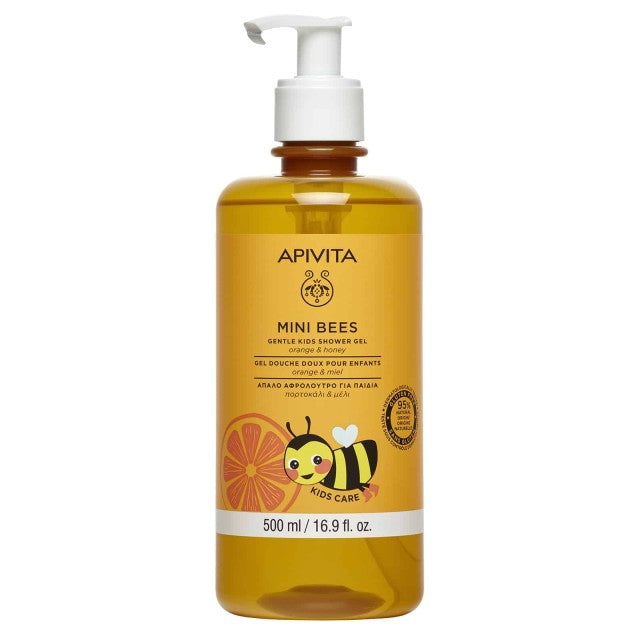 Apivita Παιδικό Αφρόλουτρο Mini Bees με Μέλι / Πορτοκάλι σε Μορφή Gel 500ml