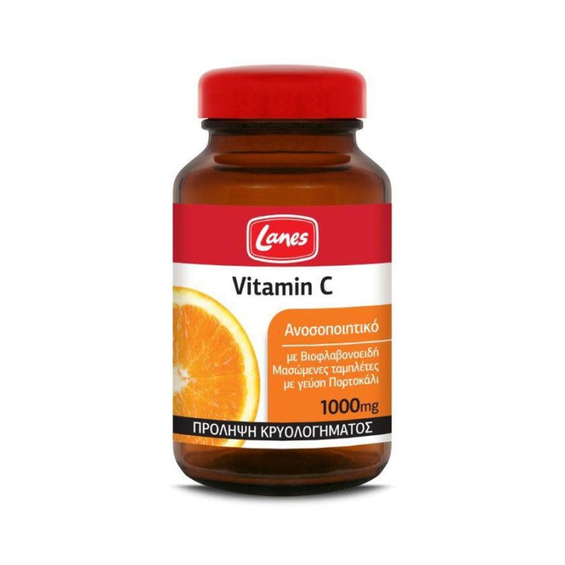 Lanes Vitamin C Σταδιακής Αποδέσμευσης 1000mg 60 μασωμενα δισκια