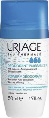 Uriage Deodorant Power 3, Αποσμητικό Τριπλής Δράσης 50ml