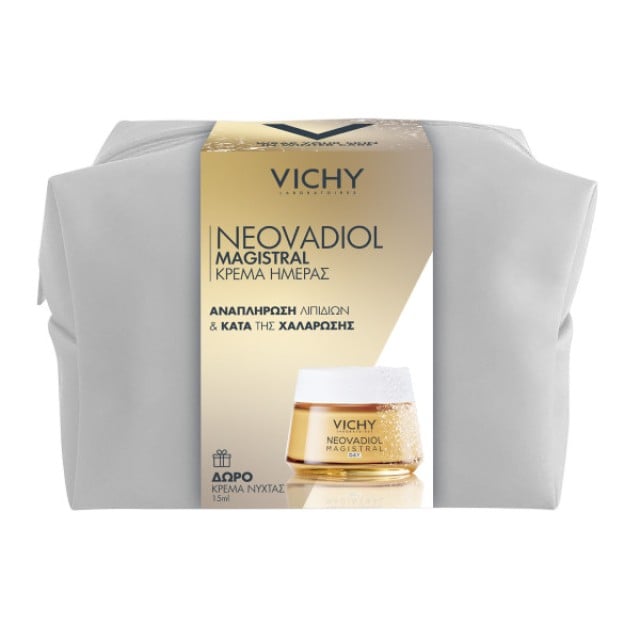 Vichy Set Neovadiol Magistral Κρέμα Ημέρας 50ml & Δώρο Neovadiol Magistral Night Cream Κρέμα Νύχτας 15ml & Νεσεσέρ 1τμχ