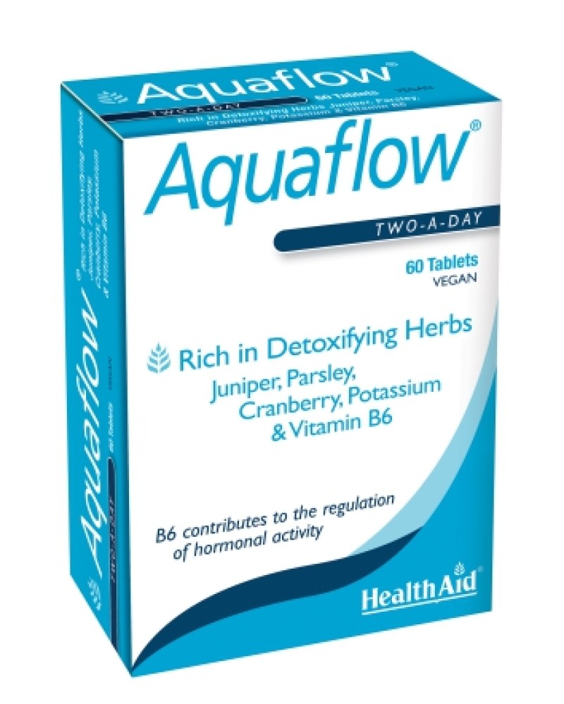 Health Aid Aquaflow Ειδικό Συμπλήρωμα Διατροφής για μειωση του φουσκωματος 60 ταμπλέτες