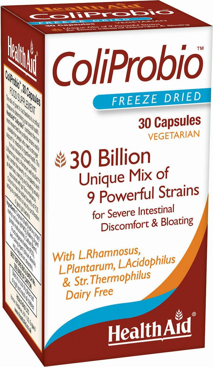 Health Aid Coliprobio Προβιοτικό Γαστρεντερικής Ισορροπίας 30 Κάψουλες