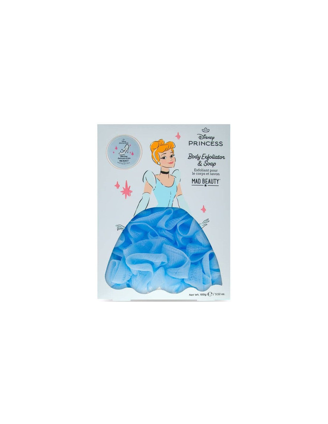 PRINCESS SET - BODY EXFOLIATOR AND SOAP - CINDERELLA