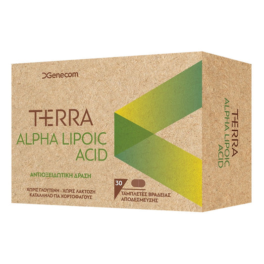Genecom Terra Alpha Lipoic Acid Ειδικό Συμπλήρωμα Διατροφής 30 ταμπλέτες