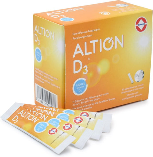 Altion Vitamin D3 Sticks 1000iu 30 Φακελάκια