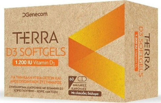 Terra D3 Softgels 1200iu 60caps