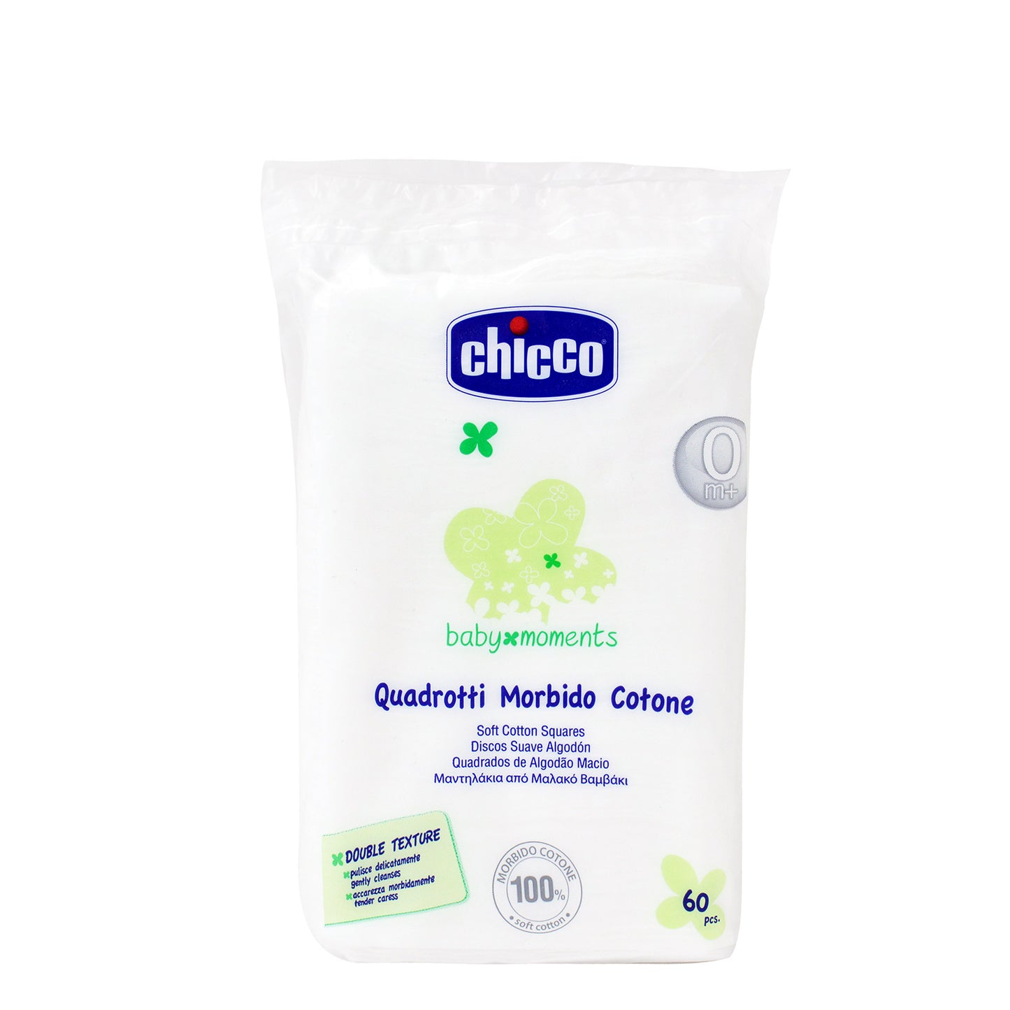 Chicco Μαντηλάκια από Μαλακό Βαμβάκι 60τμχ