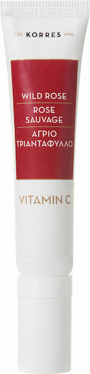 Korres Wild Rose Vitamin C Brightening First Wrinkles Dark Circles Eye Cream 15ml Άγριο Τριαντάφυλλο Κρέμα Ματιών