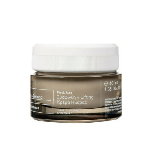 Korres Μαύρη Πεύκη 4D Rich Ενυδατική & Συσφικτική Κρέμα Προσώπου Ημέρας για Ξηρές Επιδερμίδες 40ml