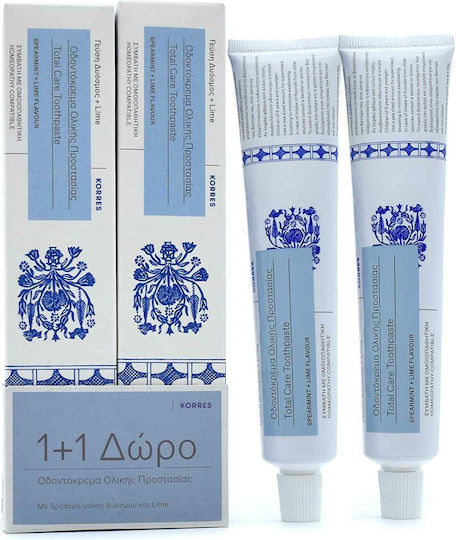 KORRES ΟΔΟΝΤΟΚΡΕΜΑ ΟΛΙΚΗΣ ΠΡΟΣΤΑΣΙΑΣ 75ML 1+1ΔΩΡΟ