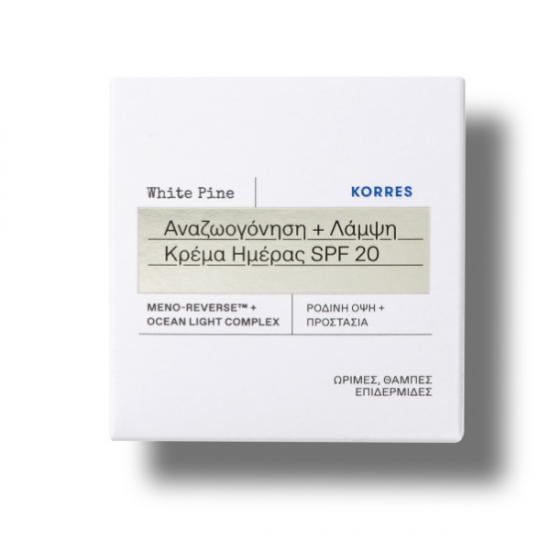 Korres Λευκή Πεύκη Κρέμα Ημέρας SPF20 Αναζωογόνηση & Λάμψη 40ml