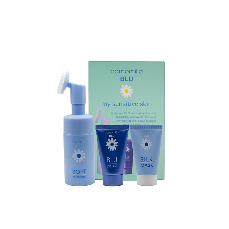 CAMOMILLA BLU MY SENSITIVE SKIN FACE 30ML  Promo (Soft Mousse 100ml & Silk Mask 30ml & Blu Cream 30ml)