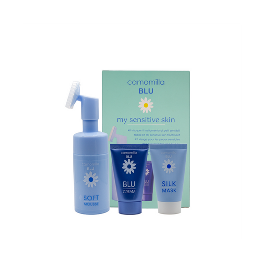 CAMOMILLA BLU MY SENSITIVE SKIN FACE 30ML  Promo (Soft Mousse 100ml & Silk Mask 30ml & Blu Cream 30ml)