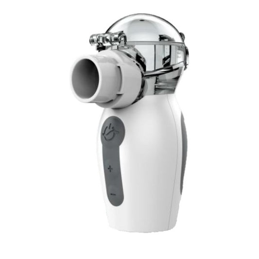 Νεφελοποιητής µε σύστηµα αυξοµείωσης του ρυθµού νεφελοποίησης. Προσαρµόζεται στις ανάγκες του κάθε ασθενή εξασφαλίζοντας µηδενικό υπόλειµµα φαρµάκου.