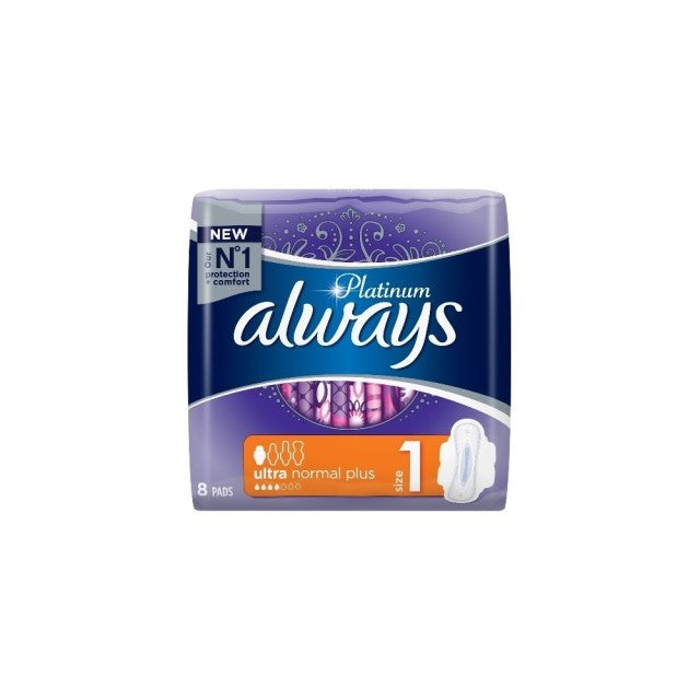Always Platinum Ultra Normal Plus Σερβιετες No1 8τμχ