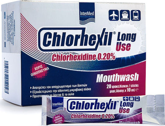 CHLORHEXIL MOUTHWASH 0.20% LONG USE STICKS 20x10ML