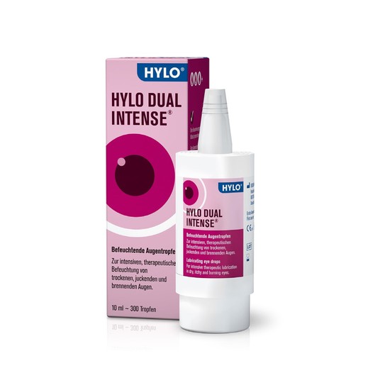HYLO DUAL INTENSE | Λιπαντικές Οφθαλμικές Σταγόνες για την Επίμονη Ξηροφθαλμία με Εκτοϊνη 2%. (10ml)