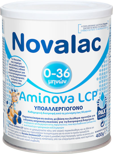 Novalac Aminova LCP Υποαλλεργιογόνο Γάλα σε Σκόνη για Βρέφη Άνω Των 6 Μηνών 400gr