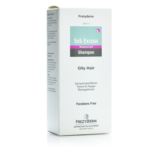 Frezyderm Seb Excess Shampoo, Σαμπουάν για Λιπαρά, Βαριά, Θαμπά μαλλιά 200ml