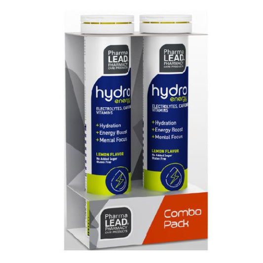 Pharmalead - Promo Hydro Energy Συμπλήρωμα διατροφής με Ηλεκτρολύτες, Βιταμίνες και Καφεΐνη (1+1 Δώρο) - 2x20 αναβράζοντα δισκία