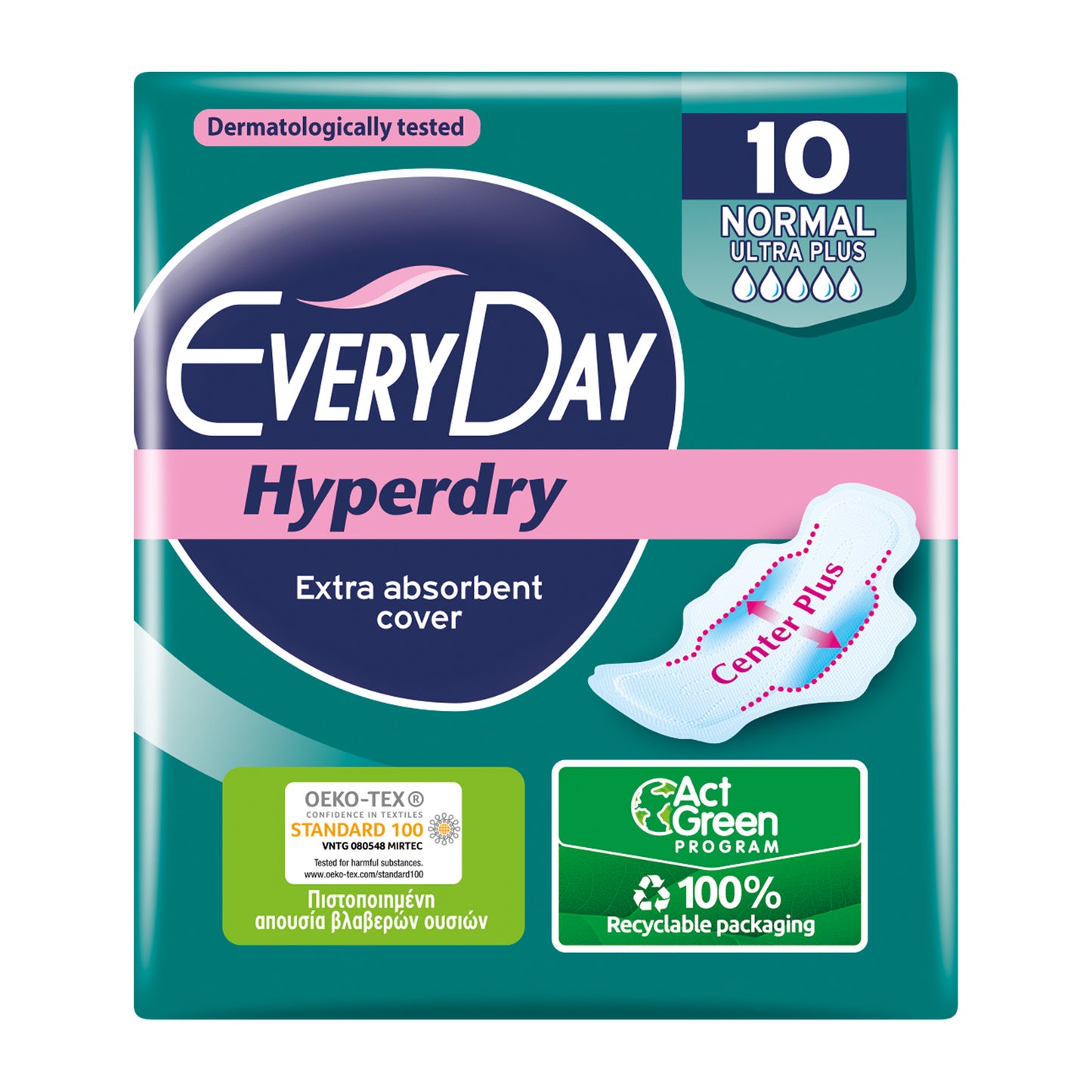 Every Day Σερβιέτες Ultra Plus Hyperdry Normal 10τμχ