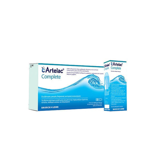 Bausch + Lomb Τεχνητά Δάκρυα Artelac Complete Drops 30x0,5ml (Λιπαντικό Οφθαλμικό Διάλυμα σε σταγόνες)