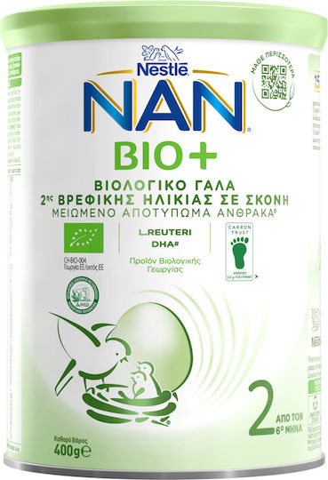 Nestle Nan Bio 2 Γάλα 2ης Βρεφικής Ηλικίας 400gr