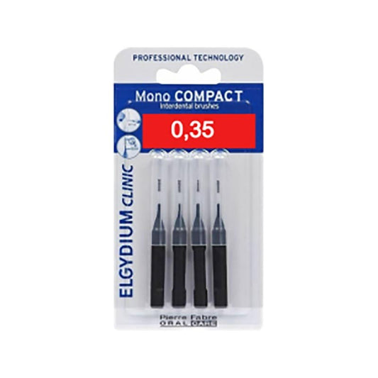 Elgydium Clinic Mono Compact 0.35mm Μεσοδόντια Bουρτσάκια, 4τμχ