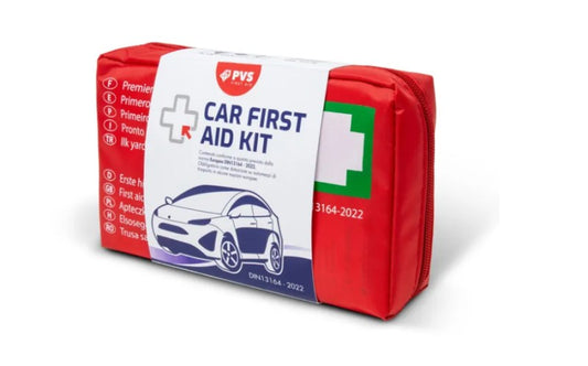 PVS SPA CAR First Aid Kit (Προγεμισμένο Φαρμακείο Πρώτων Βοηθειών σε Τσαντάκι  με Περιεχόμενα DIN 13164 )