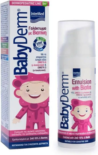 Intermed Babyderm Emulsion with Biotin Αναπλαστικό Γαλάκτωμα με Βιοτίνη, 50gr