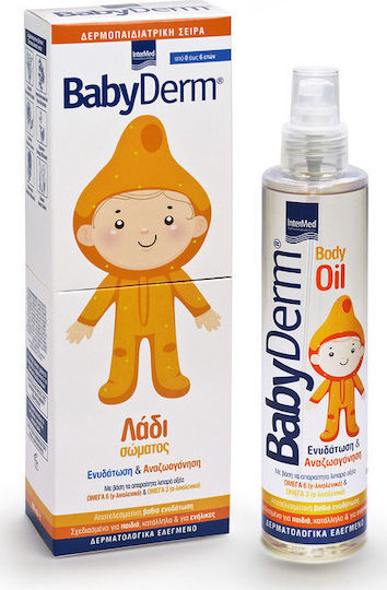 Intermed Babyderm Body Oil Ενυδατικό Λάδι Σώματος 200ml