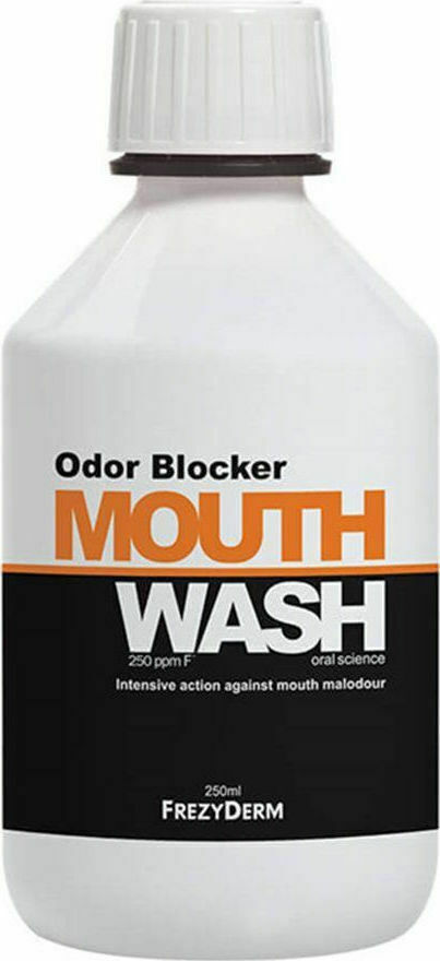 FREZYDERM Odor Blocker Mouthwash Στοματικό Διάλυμα για την Κακοσμία του Στόματος 250ml