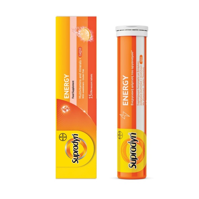 Supradyn Energy 15tabs (Συμπλήρωμα Διατροφής σε Αναβράζουσες Ταμπλέτες για Μείωση της Κούρασης