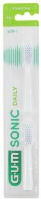 GUM Sonic Daily 4110 Ανταλλακτικές Κεφαλές για Ηλεκτρική Οδοντόβουρτσα 2τμχ