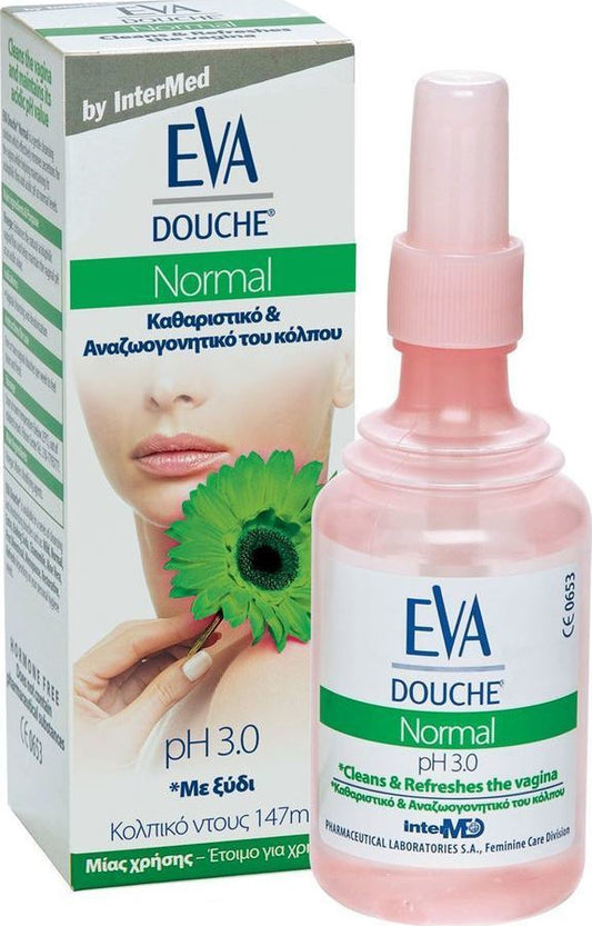 InterMed Eva Douche Normal pH 3 Υγρό Καθαρισμού για την Ευαίσθητη Περιοχή 147ml