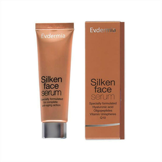 Evdermia Silken Ενυδατικό & Αντιγηραντικό Serum Προσώπου με Πεπτίδια & Υαλουρονικό Οξύ για Αποτοξίνωση & Σύσφιξη 50ml